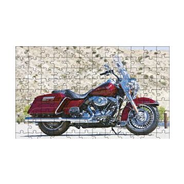 Cakapuzzle Harley Davidson Bordo Motorsiklet 120 Parça Ahşap Puzzle