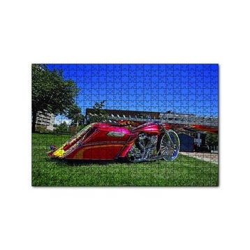 Cakapuzzle Harley Davidson Road King Görsel 120 Parça Ahşap Puzzle
