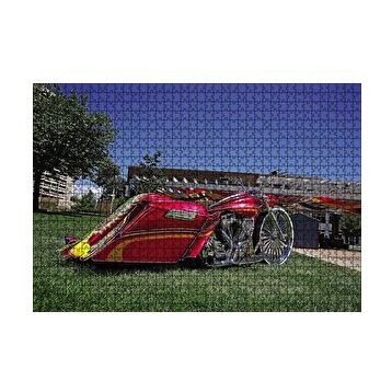 Cakapuzzle Harley Davidson Road King Görsel 120 Parça Ahşap Puzzle