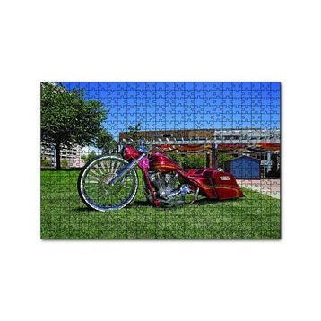 Cakapuzzle Harley Davidson Road King Görseli 120 Parça Ahşap Puzzle