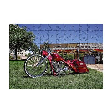 Cakapuzzle Harley Davidson Road King Görseli 120 Parça Ahşap Puzzle