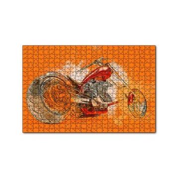 Cakapuzzle Harley Davidson Sanat 120 Parça Ahşap Puzzle