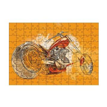 Cakapuzzle Harley Davidson Sanat 120 Parça Ahşap Puzzle