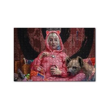 Cakapuzzle Harley Quinn Ayrılık Gözyaşları Görseli 120 Parça Ahşap Puzzle