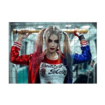 Cakapuzzle Harley Quinn Beyzbol Sopasıyla 120 Parça Ahşap Puzzle