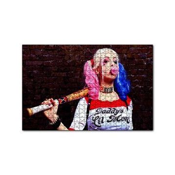 Cakapuzzle Harley Quinn Cosplay 120 Parça Ahşap Puzzle