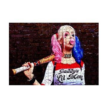 Cakapuzzle Harley Quinn Cosplay 120 Parça Ahşap Puzzle