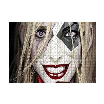 Cakapuzzle Harley Quinn Dijital Sanat Görseli 120 Parça Ahşap Puzzle