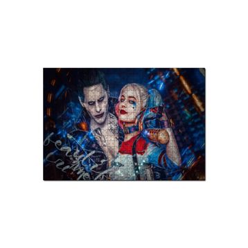 Cakapuzzle Harley Quinn ve Joker Illüstrasyon 1000 Parça Puzzle