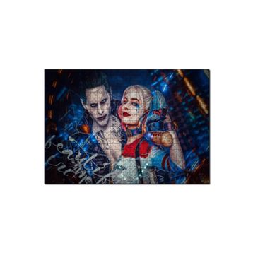 Cakapuzzle Harley Quinn ve Joker Illüstrasyon 1000 Parça Puzzle