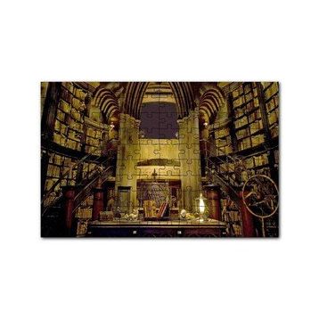 Cakapuzzle Harry Potter Kütüphane Gizli Çömlekçi Cadı 120 Parça Ahşap Puzzle