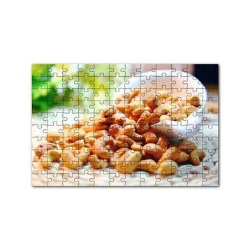 Cakapuzzle Hasır Üzerinde Kaseden Dökülen Kajular 120 Parça Ahşap Puzzle