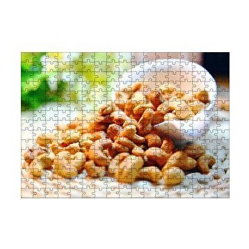 Cakapuzzle Hasır Üzerinde Kaseden Dökülen Kajular 120 Parça Ahşap Puzzle