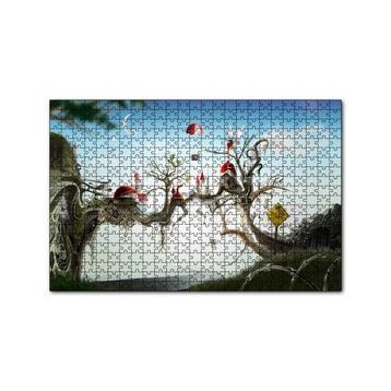 Cakapuzzle Hayaller Ülkesi Şatolar Arasındaki Köprü 120 Parça Ahşap Puzzle