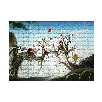 Cakapuzzle Hayaller Ülkesi Şatolar Arasındaki Köprü 120 Parça Ahşap Puzzle