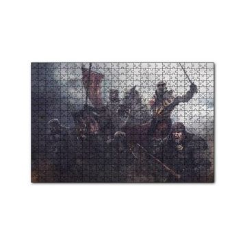 Cakapuzzle Hayat Feodaldir At Zırh Savaş Görseli 120 Parça Ahşap Puzzle