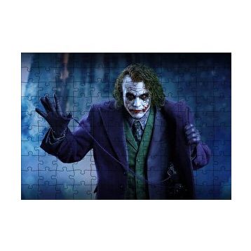 Cakapuzzle Heath Ledger Joker Ceket Aksesuarı Pimi Görseli 120 Parça Ahşap Puzzle