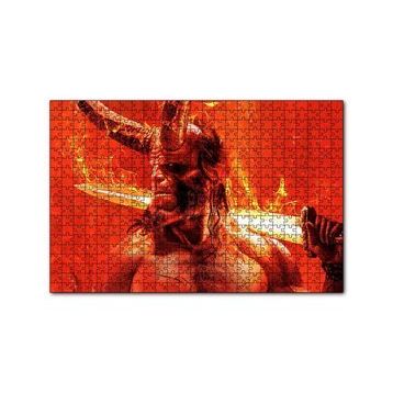 Cakapuzzle Hellboy Cehennem Meleği 120 Parça Ahşap Puzzle