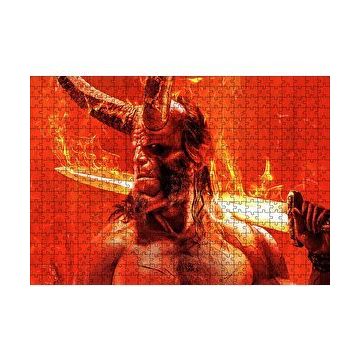 Cakapuzzle Hellboy Cehennem Meleği 120 Parça Ahşap Puzzle
