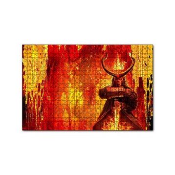 Cakapuzzle Hellboy Lav Yağmuru 120 Parça Ahşap Puzzle