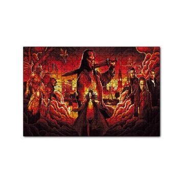 Cakapuzzle Hellboy ve Cehennem Tebası 120 Parça Ahşap Puzzle