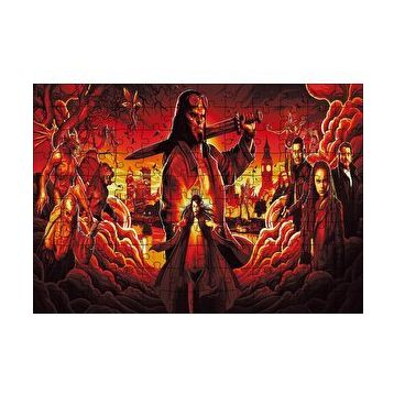 Cakapuzzle Hellboy ve Cehennem Tebası 120 Parça Ahşap Puzzle