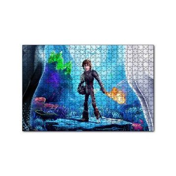 Cakapuzzle Hıçgıdık ve Alevli Asası 120 Parça Ahşap Puzzle