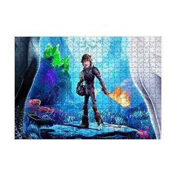 Cakapuzzle Hıçgıdık ve Alevli Asası 120 Parça Ahşap Puzzle
