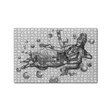 Cakapuzzle Hindu Tanrısı Vishnu Karakalem 120 Parça Ahşap Puzzle