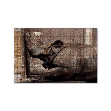 Cakapuzzle Hint Gergedanı 120 Parça Ahşap Puzzle