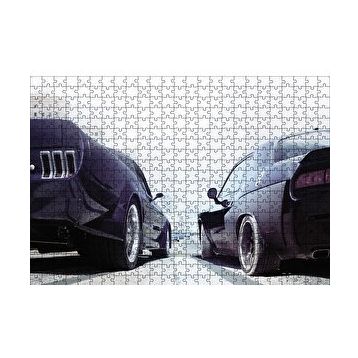 Cakapuzzle Hızlı ve Öfkeli 8 Drag Araçları 120 Parça Ahşap Puzzle