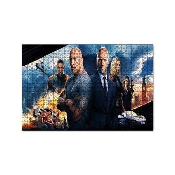Cakapuzzle Hızlı ve Öfkeli 8 Kadro 120 Parça Ahşap Puzzle