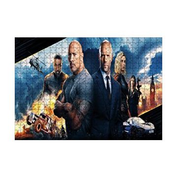 Cakapuzzle Hızlı ve Öfkeli 8 Kadro 120 Parça Ahşap Puzzle