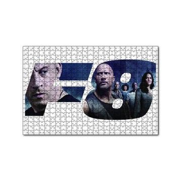 Cakapuzzle Hızlı ve Öfkeli 8 Tüm Kahramanlar 120 Parça Ahşap Puzzle