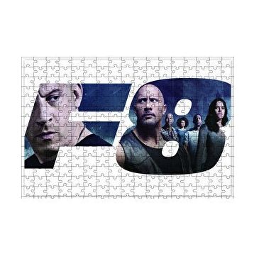 Cakapuzzle Hızlı ve Öfkeli 8 Tüm Kahramanlar 120 Parça Ahşap Puzzle