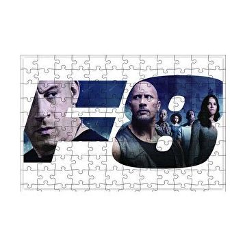Cakapuzzle Hızlı ve Öfkeli 8 Tüm Kahramanlar 120 Parça Ahşap Puzzle