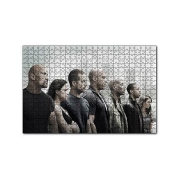 Cakapuzzle Hızlı ve Öfkeli Full Cast Afiş 120 Parça Ahşap Puzzle