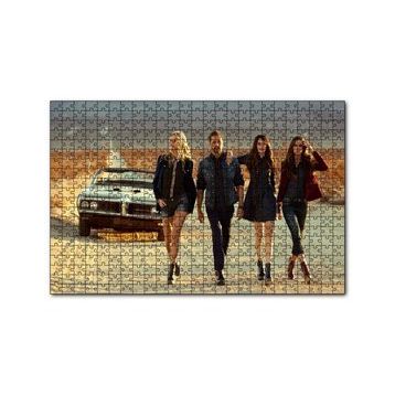 Cakapuzzle Hızlı ve Öfkeli Paul Walker Kızlarla 120 Parça Ahşap Puzzle