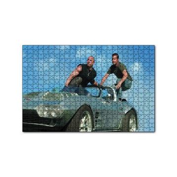 Cakapuzzle Hızlı ve Öfkeli Paul Walker ve Vin Diesel 120 Parça Ahşap Puzzle