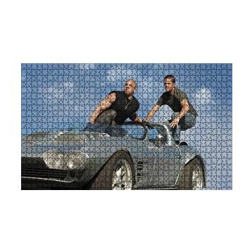 Cakapuzzle Hızlı ve Öfkeli Paul Walker ve Vin Diesel 120 Parça Ahşap Puzzle