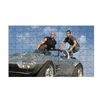 Cakapuzzle Hızlı ve Öfkeli Paul Walker ve Vin Diesel 120 Parça Ahşap Puzzle