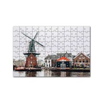 Cakapuzzle Hollanda Yeldeğirmeni ve Şirin Kasaba 120 Parça Ahşap Puzzle