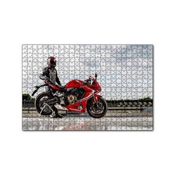 Cakapuzzle Honda CBR 650 ve Sürücüsü 120 Parça Ahşap Puzzle
