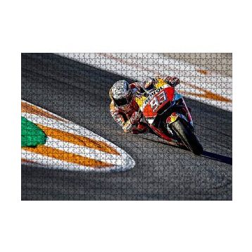 Cakapuzzle Honda Repsol Turuncu Kırmızı Motorsiklet 120 Parça Ahşap Puzzle