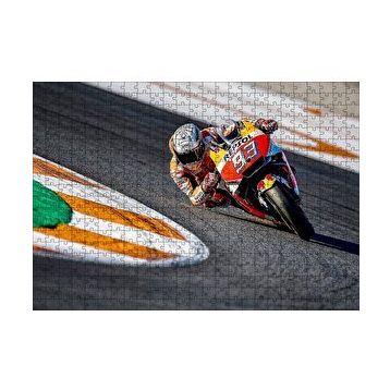 Cakapuzzle Honda Repsol Turuncu Kırmızı Motorsiklet 120 Parça Ahşap Puzzle