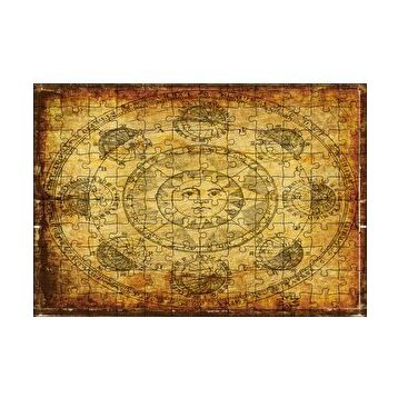 Cakapuzzle Horoscope Güneş Gezegenler Açılar Görseli 120 Parça Ahşap Puzzle