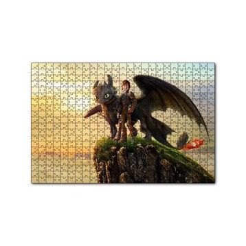 Cakapuzzle How to Train Your Dragon Film Görseli 120 Parça Ahşap Puzzle