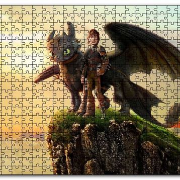 Cakapuzzle How To Train Your Dragon Film Görseli Mdf 120 Parça Puzzle
