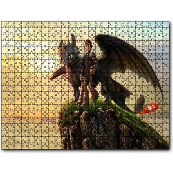 Cakapuzzle How To Train Your Dragon Film Görseli Mdf 120 Parça Puzzle