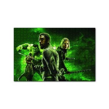 Cakapuzzle Hulk Black Panther ve Black Widow 120 Parça Ahşap Puzzle